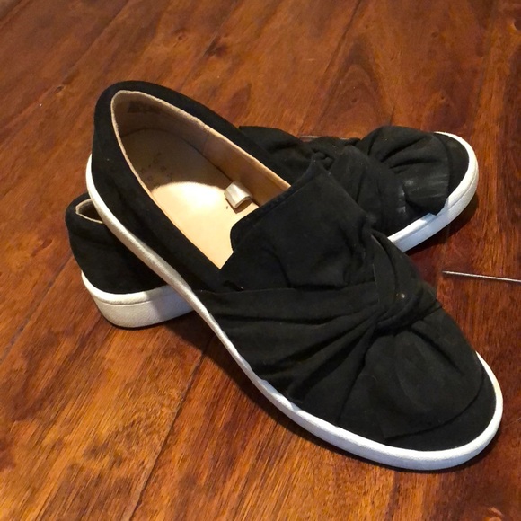 target black slip on shoes